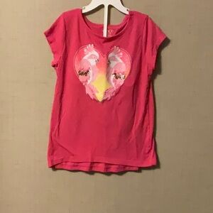 The Children's Place Pink Short Sleeve Tee with Heart Design